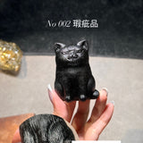 No 002 黑曜石貓貓 (瑕疵品)￼￼